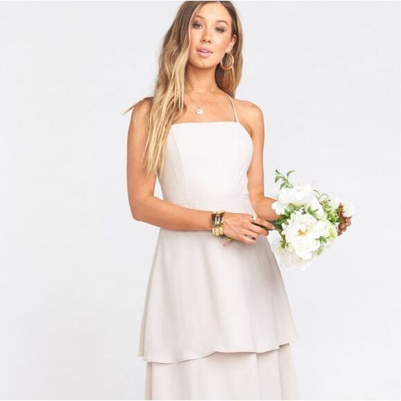 Show Me Your Mumu Calypso Ruffle Dress XXXL Show Ne your ring Crisp Nwt - Picture 6 of 7